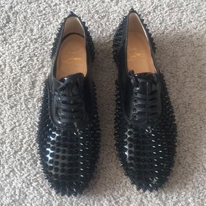 Oxford black studded christian louboutin